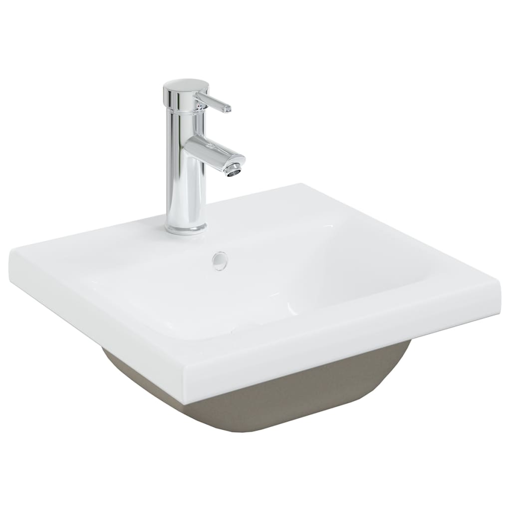 Mueble con lavabo madera de ingeniería negro - Imagen 10