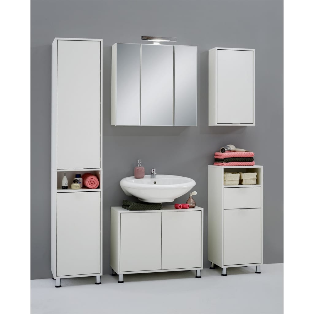 FMD Armario para lavabo blanco 70x32,9x49,5 cm - Imagen 2