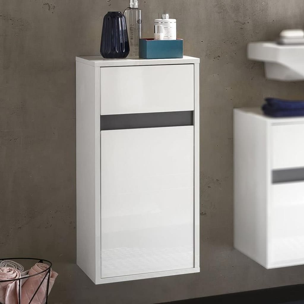Trendteam Armario de pared para baño on cajón Sol blanco - Imagen 4