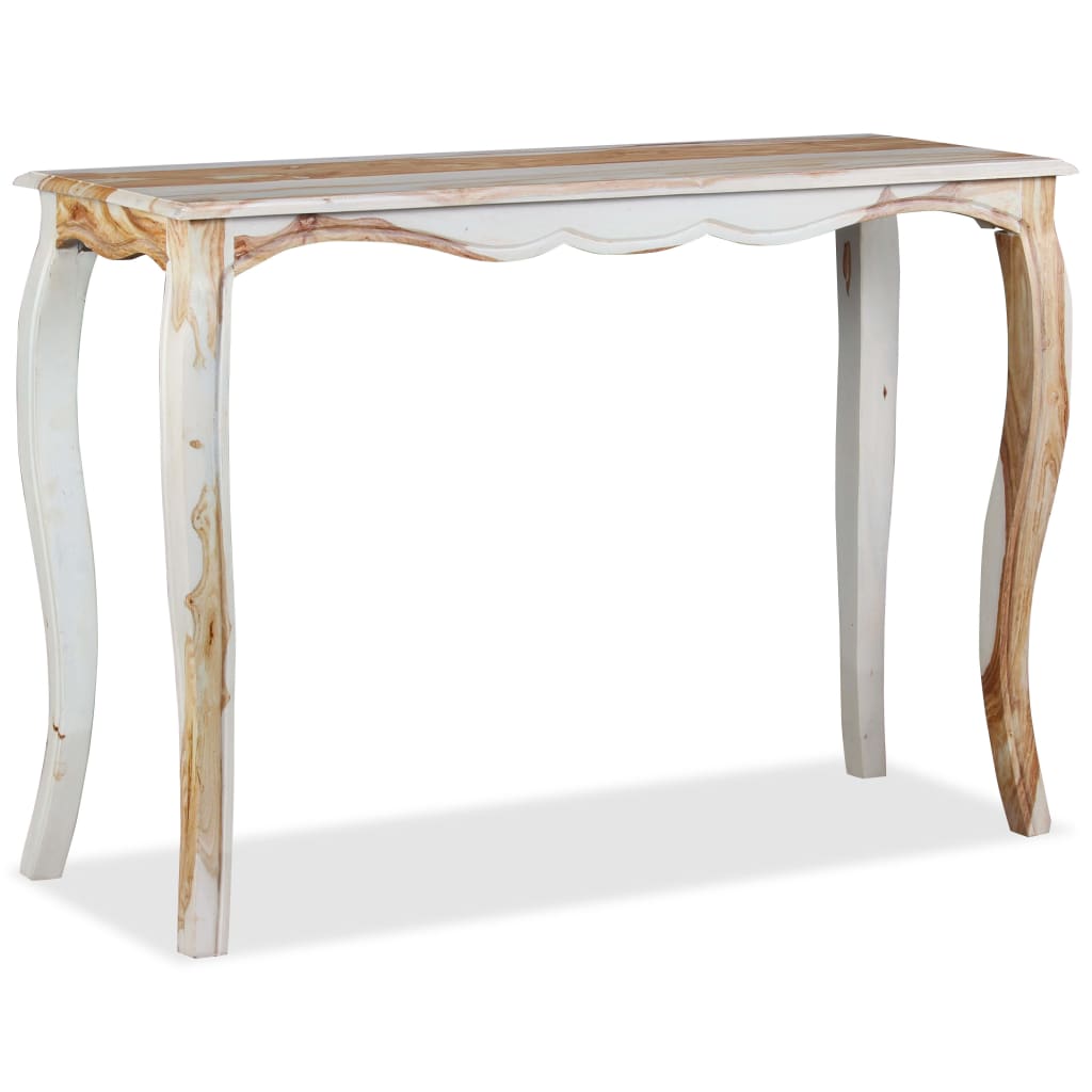 Mesa consola de madera maciza de sheesham 110x40x76 cm - Imagen 4