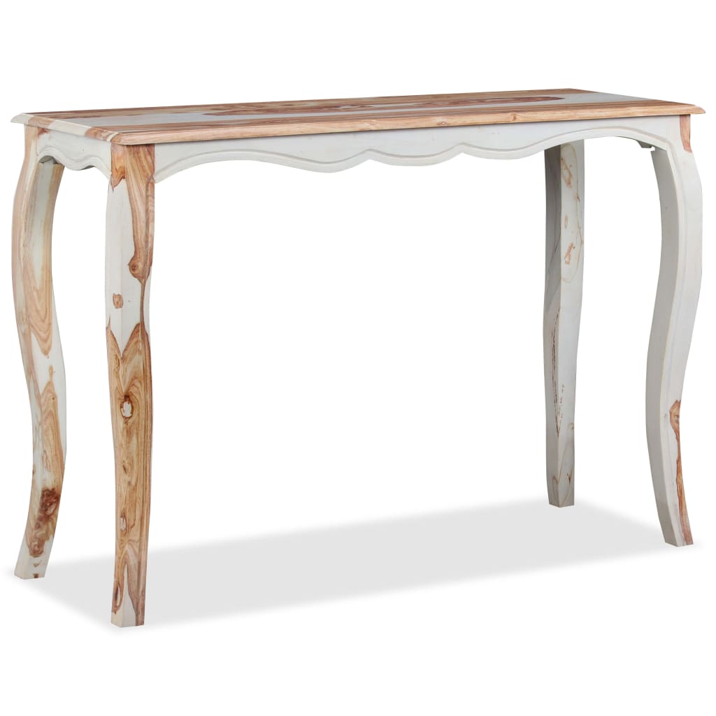 Mesa consola de madera maciza de sheesham 110x40x76 cm - Imagen 5