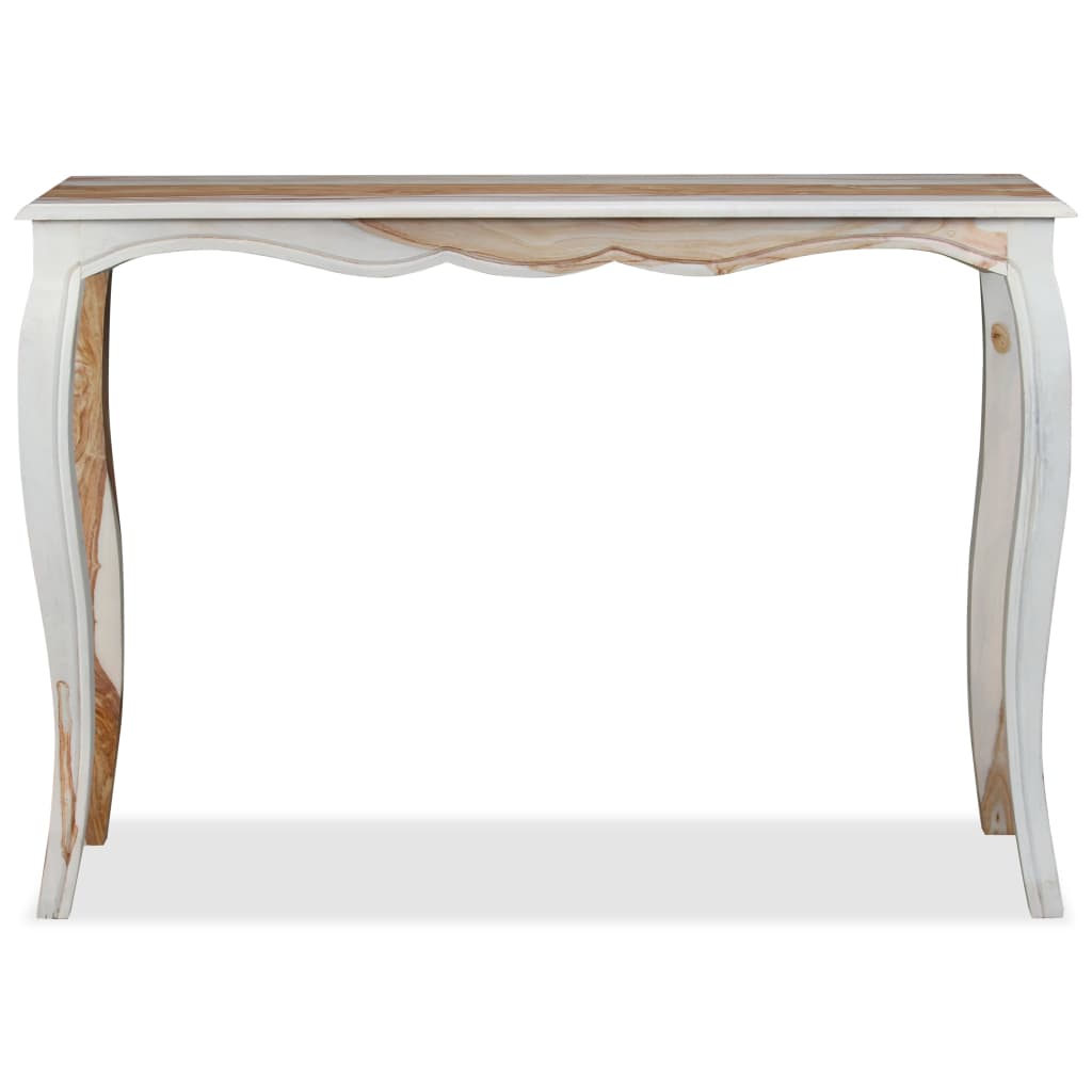 Mesa consola de madera maciza de sheesham 110x40x76 cm - Imagen 6