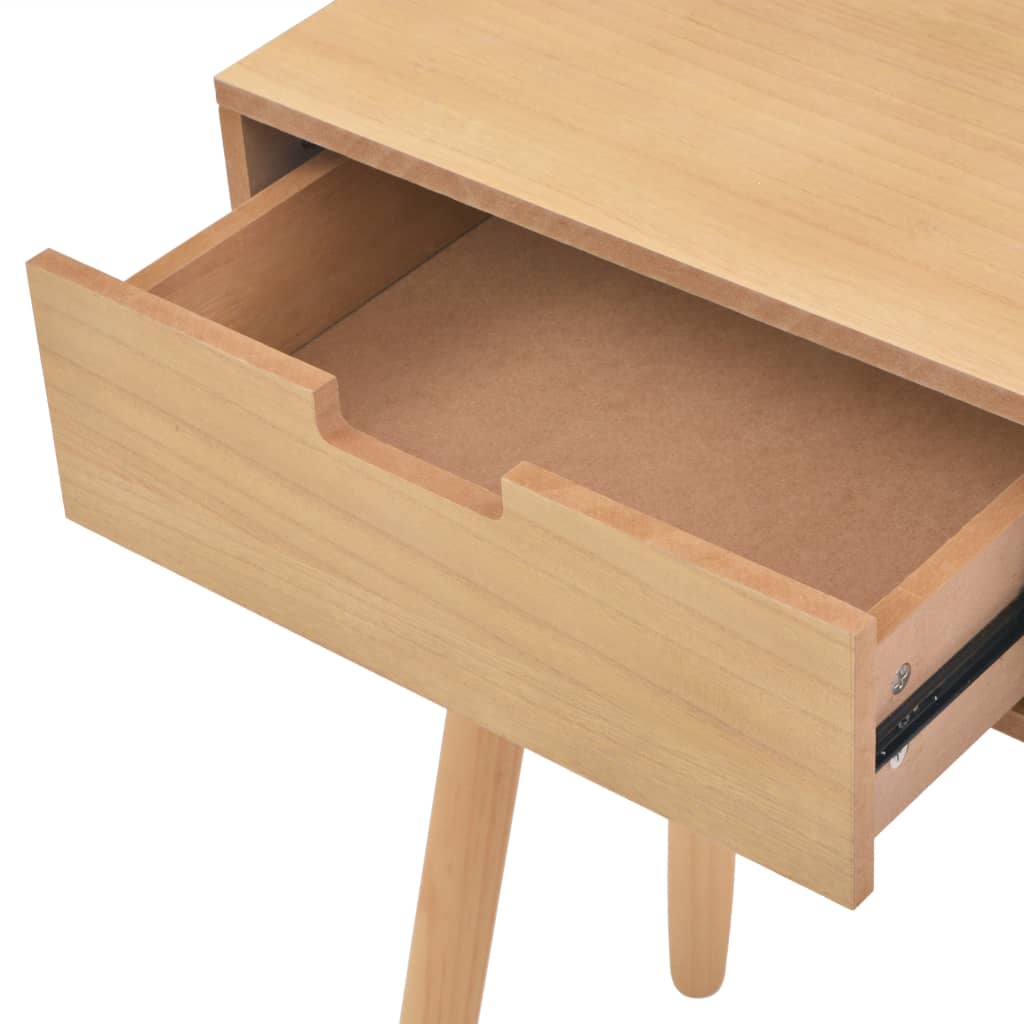Mesa consola de madera maciza de pino 80x30x72 cm marrón - Imagen 5