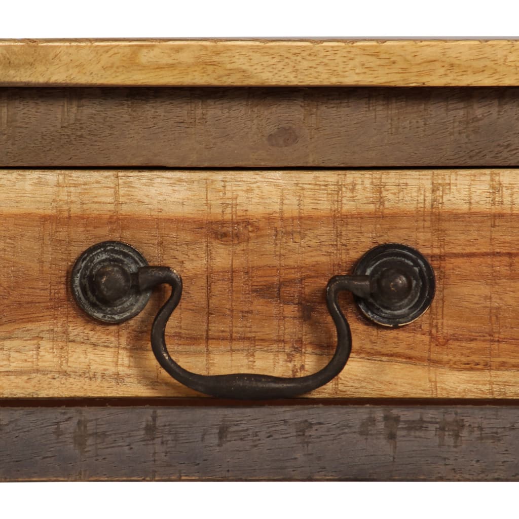 Mesa consola de madera maciza vintage 118x30x80 cm - Imagen 4