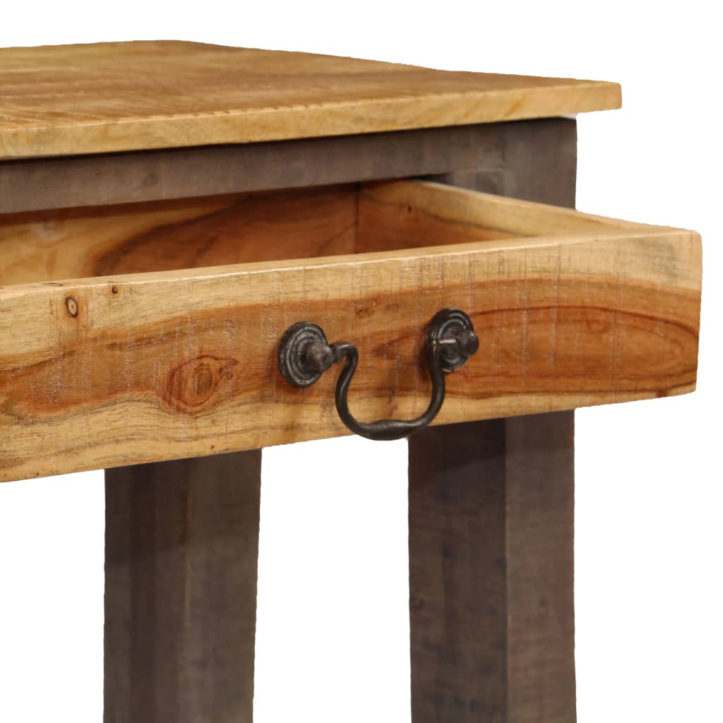 Mesa consola de madera maciza vintage 118x30x80 cm - Imagen 5