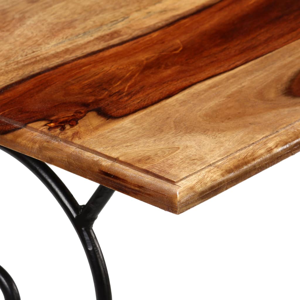 Mesa consola de madera maciza de sheesham 100x40x75 cm - Imagen 6