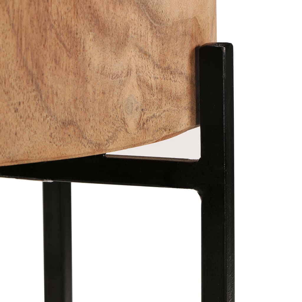 Juego de mesas auxiliares 2 unidades madera maciza de acacia - Imagen 9