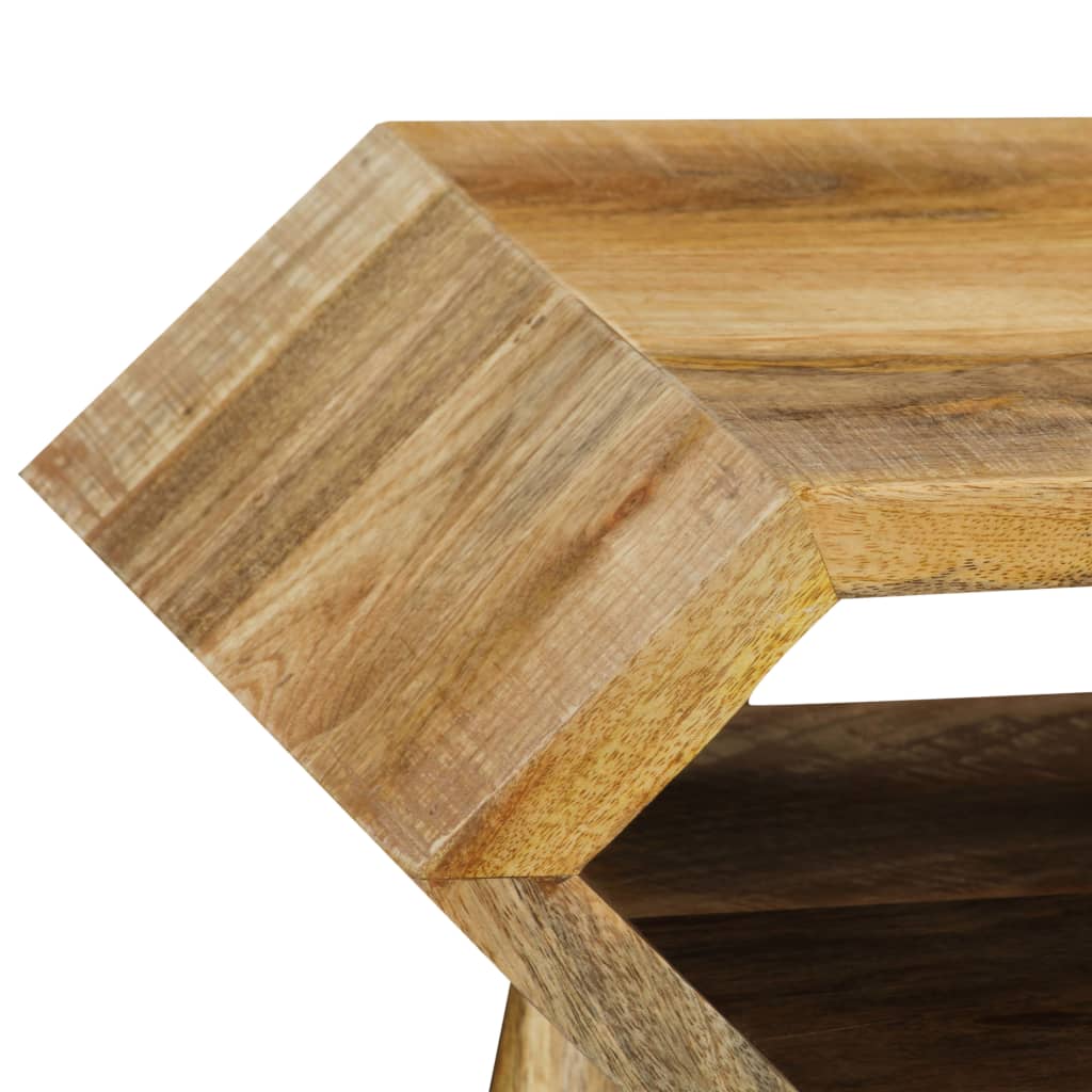 Mesa consola de madera maciza de mango 90x35x76 cm - Imagen 11