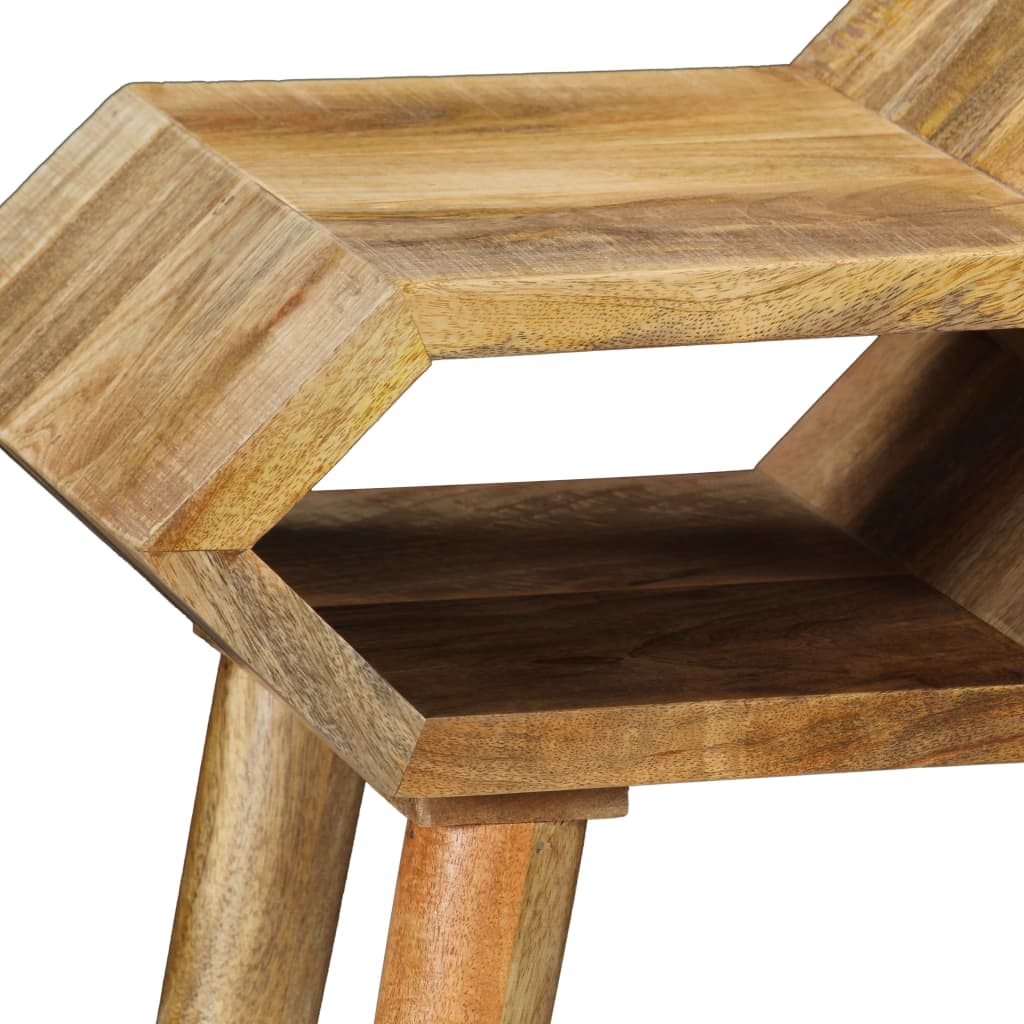 Mesa consola de madera maciza de mango 90x35x76 cm - Imagen 8
