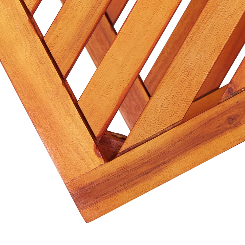 Mesa auxiliar de madera maciza acacia 45x33x45 cm - Imagen 5