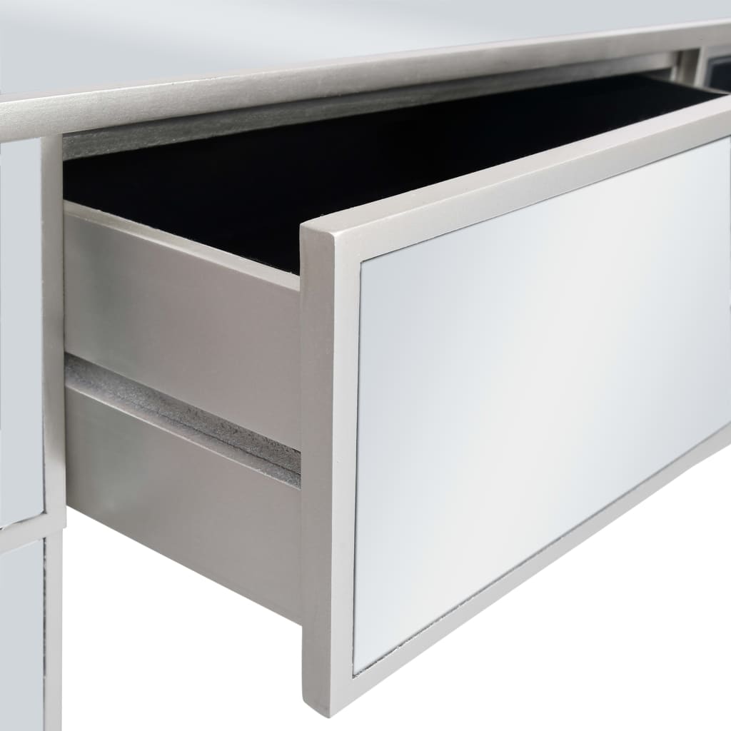 Mesa consola de espejo de MDF y vidrio 106,5x38x76,5 - Imagen 7