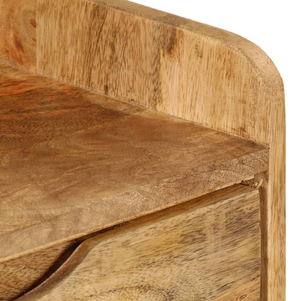 Mesita de noche de madera maciza de mango 40x30x59,5 cm - Imagen 5