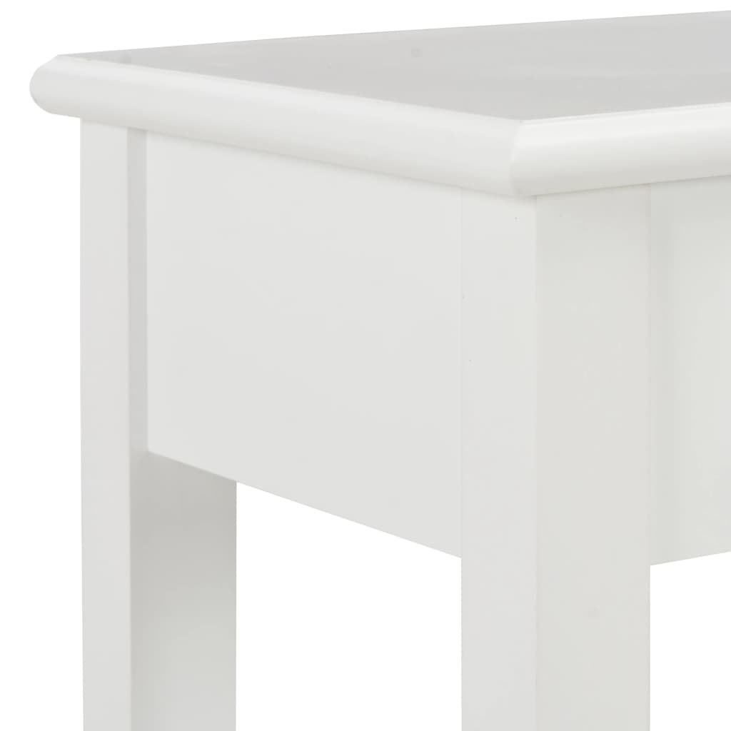 Mesa consola de madera blanco 110x35x80 cm - Imagen 6