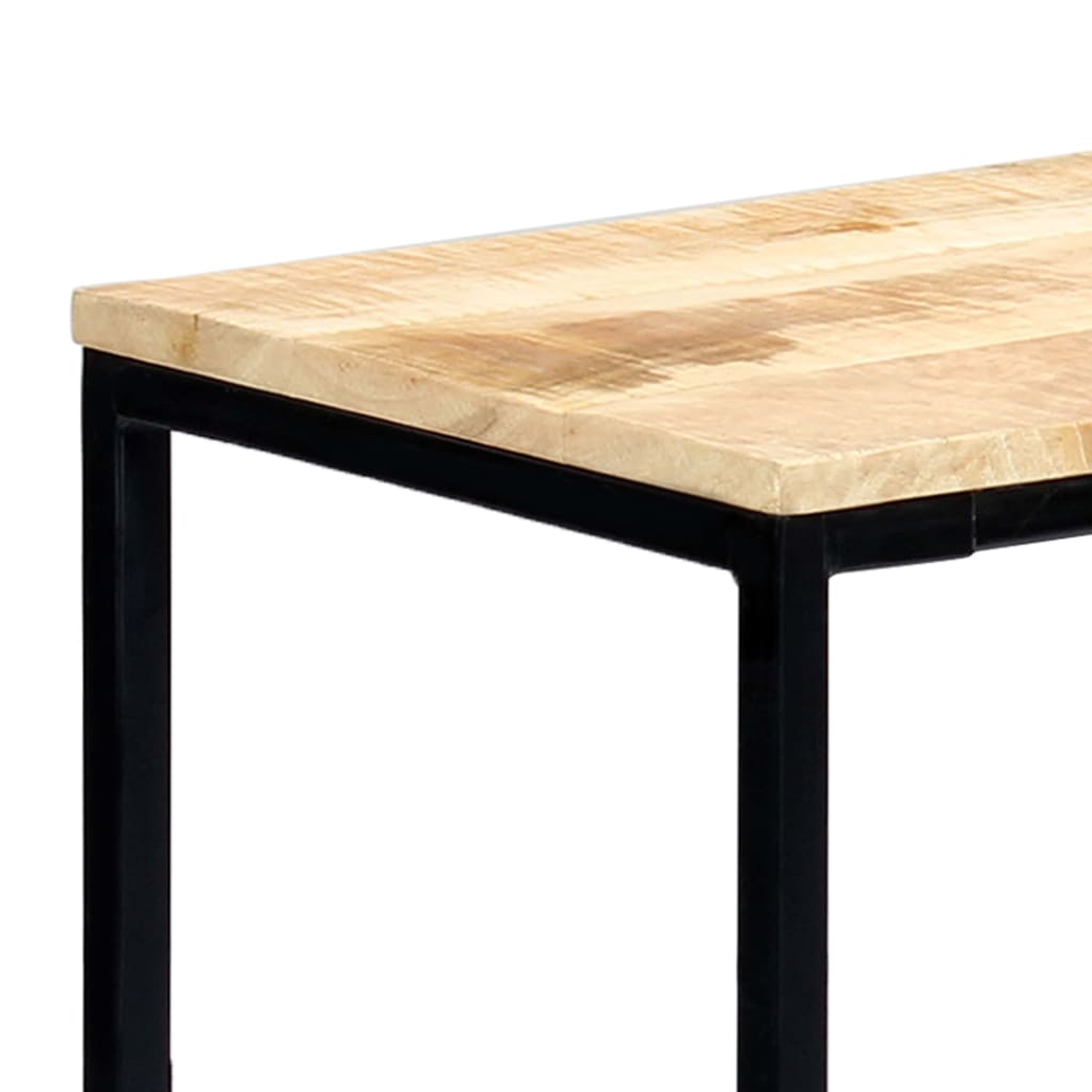 Mesa consola de madera maciza de mango en bruto 140x35x76 cm - Imagen 3
