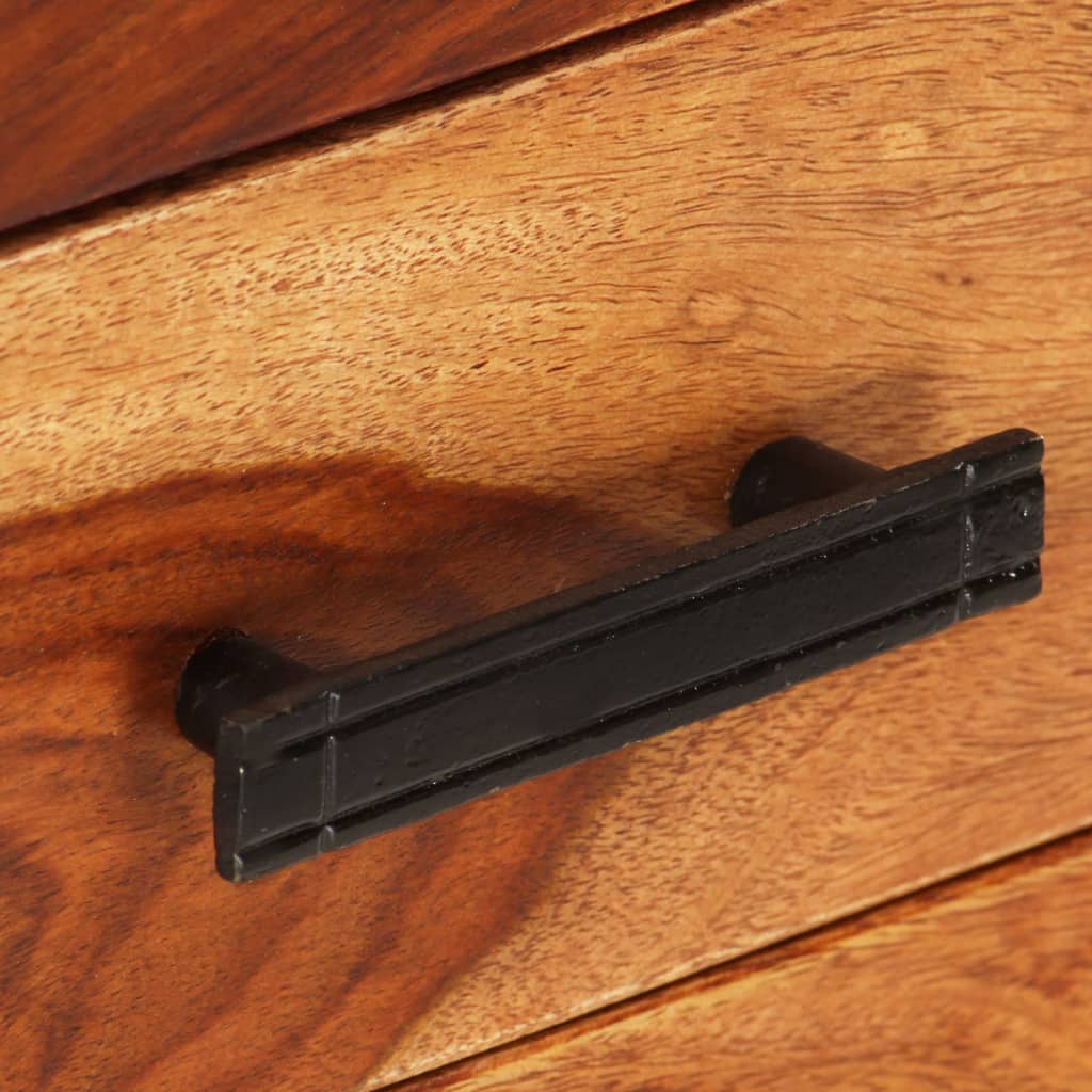 Mesita de noche de madera maciza 40x30x50 cm - Imagen 6