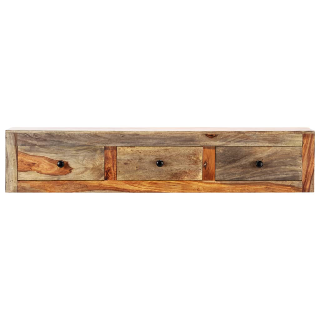Mesa consola de pared madera maciza de Sheesham 100x25x20 cm - Imagen 2