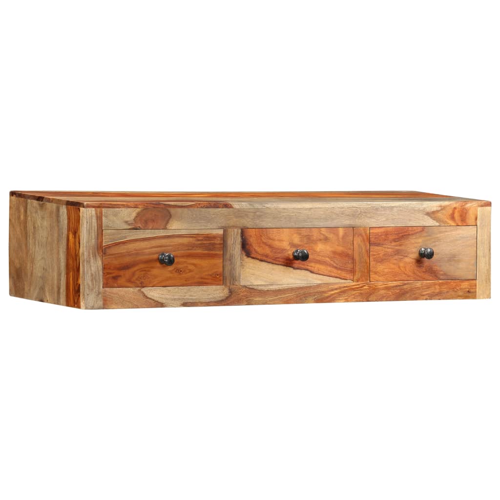 Mesa consola de pared madera maciza de Sheesham 100x25x20 cm - Imagen 11