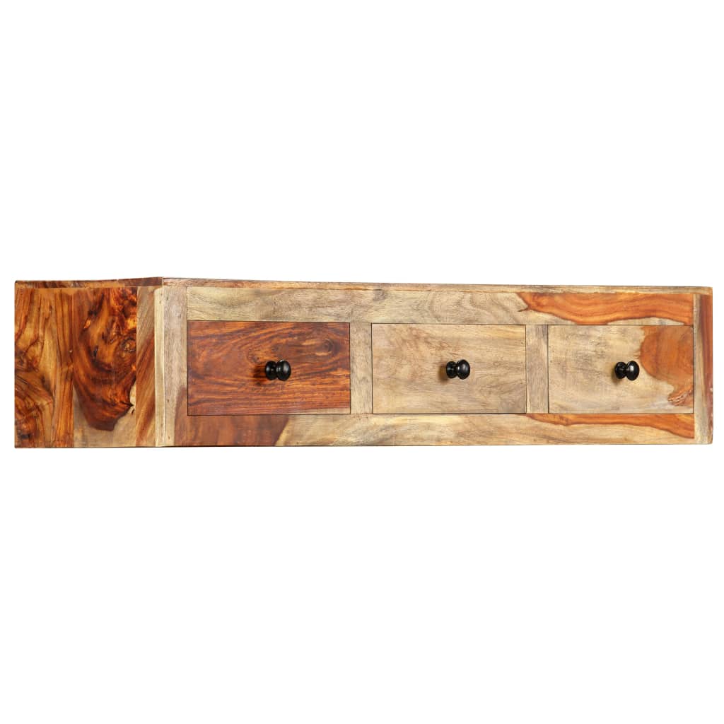 Mesa consola de pared madera maciza de Sheesham 100x25x20 cm - Imagen 12