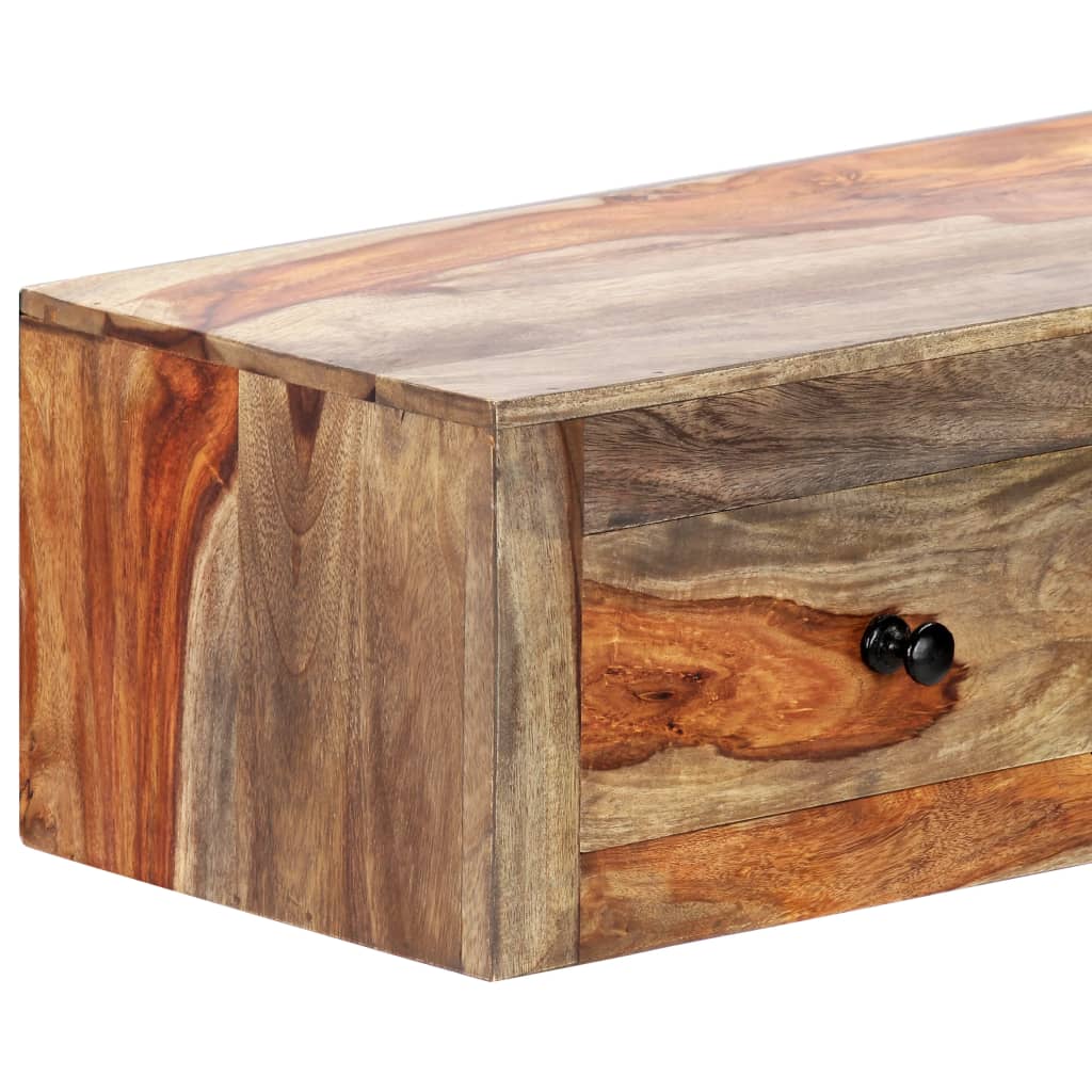 Mesa consola de pared madera maciza de Sheesham 100x25x20 cm - Imagen 4