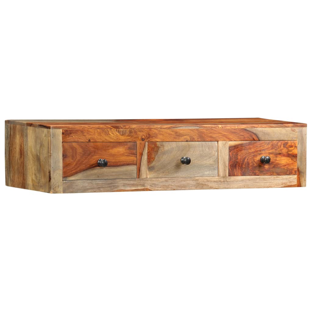 Mesa consola de pared madera maciza de Sheesham 100x25x20 cm - Imagen 9