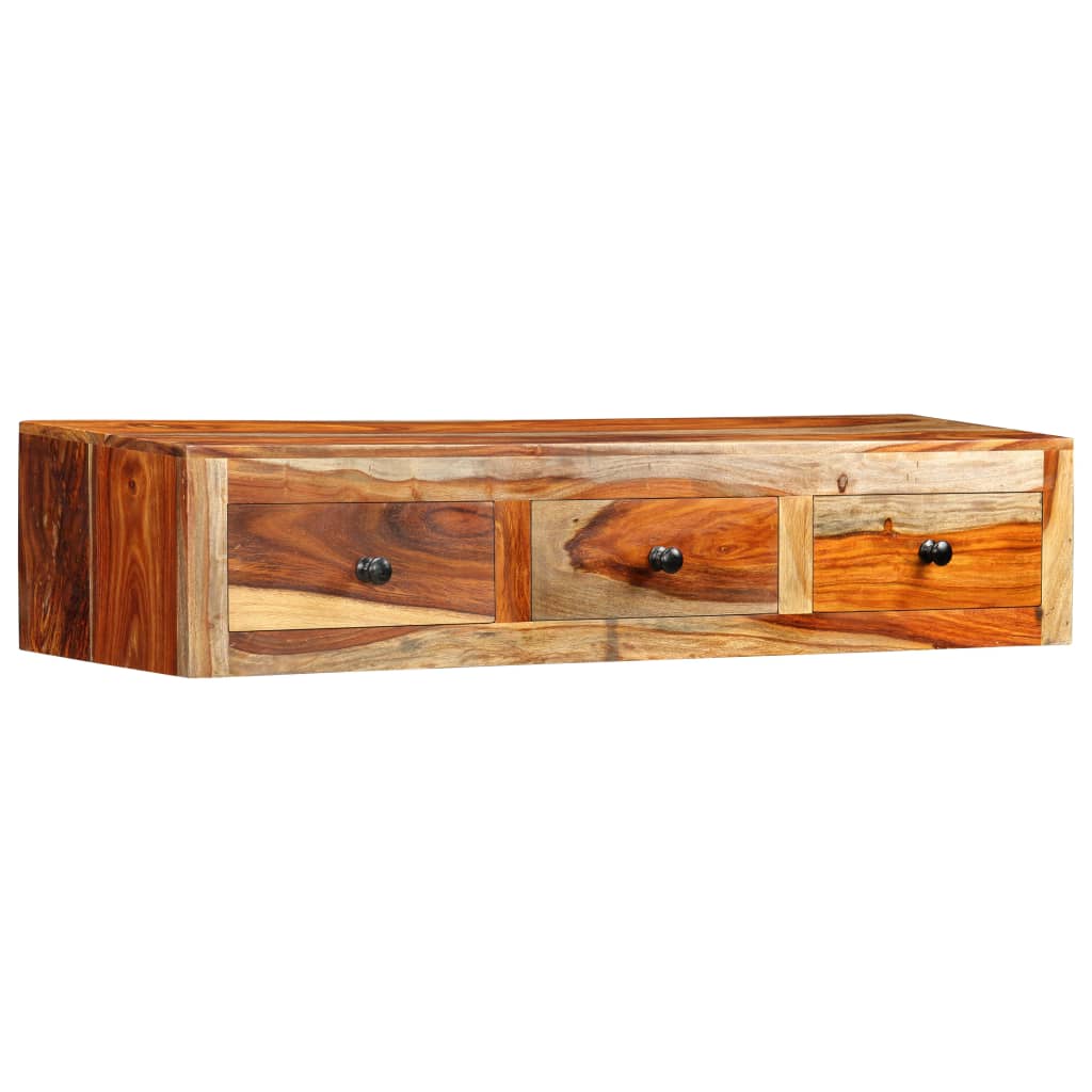 Mesa consola de pared madera maciza de Sheesham 100x25x20 cm - Imagen 10