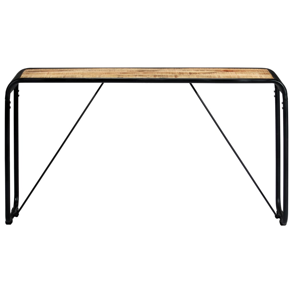 Mesa consola de madera maciza de mango sin tratar 140x35x76 cm - Imagen 2