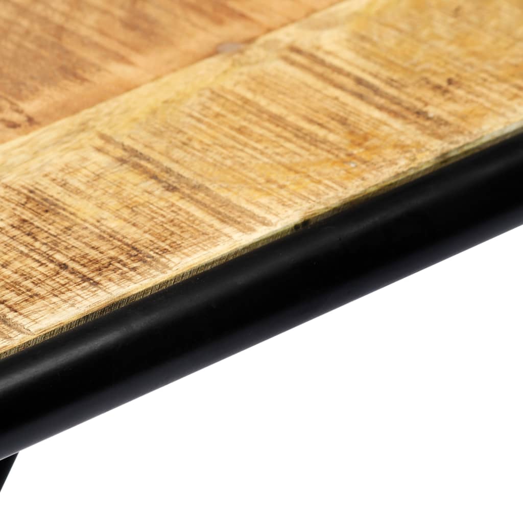 Mesa consola de madera maciza de mango sin tratar 140x35x76 cm - Imagen 6