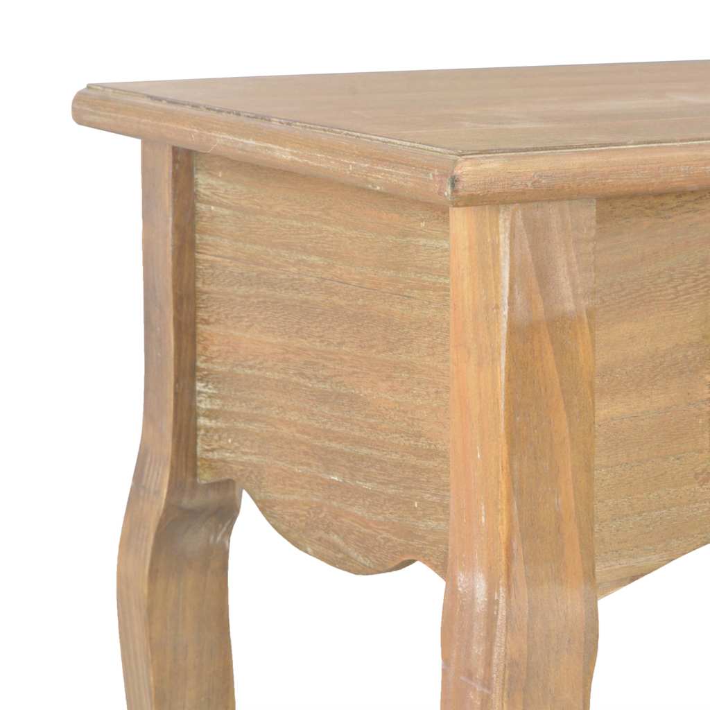 Mesa consola con 2 cajones de madera maciza de pino 120x35x76cm - Imagen 7