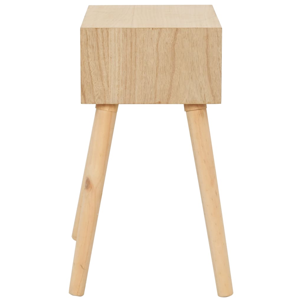 Mesita de noche con cajón madera pino maciza 44x30x58,5 cm - Imagen 3