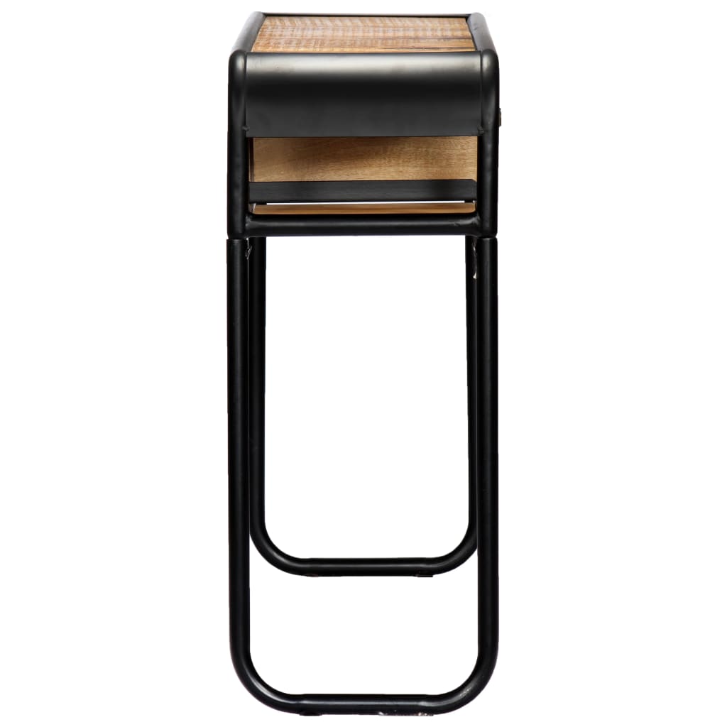 Mesa consola de madera maciza de mango 118x30x75 cm - Imagen 4