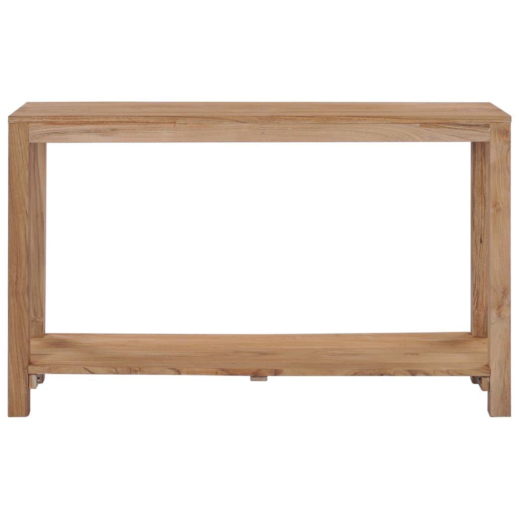Mesa consola de madera maciza de teca 120x35x75 cm - Imagen 2