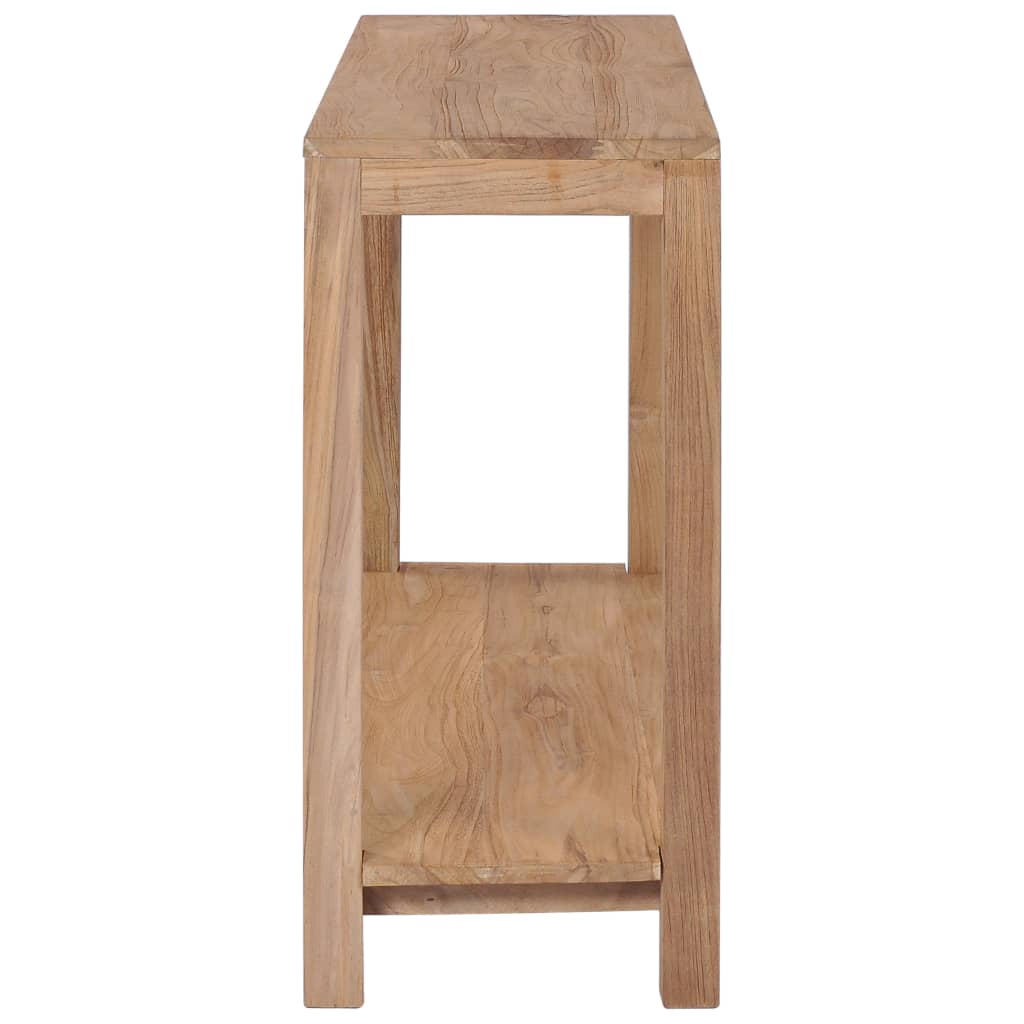 Mesa consola de madera maciza de teca 120x35x75 cm - Imagen 3