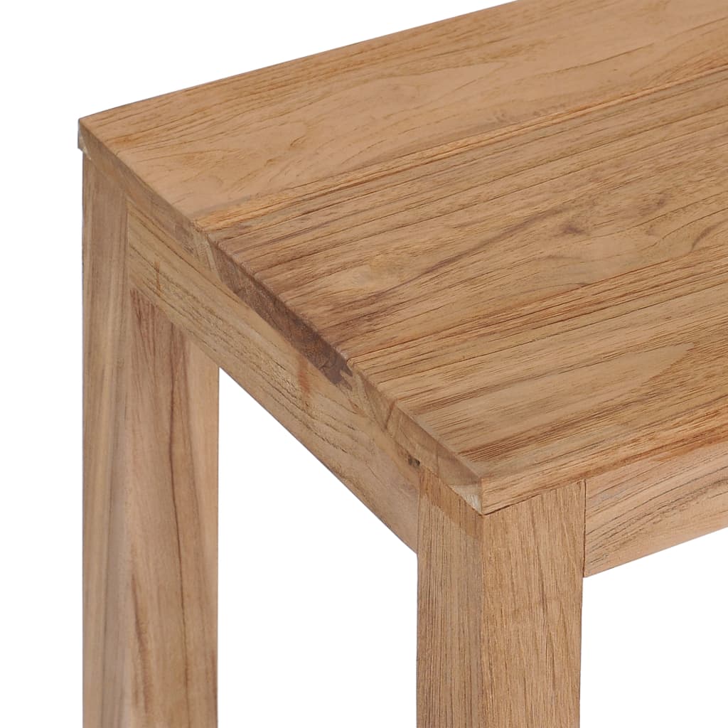 Mesa consola de madera maciza de teca 120x35x75 cm - Imagen 4
