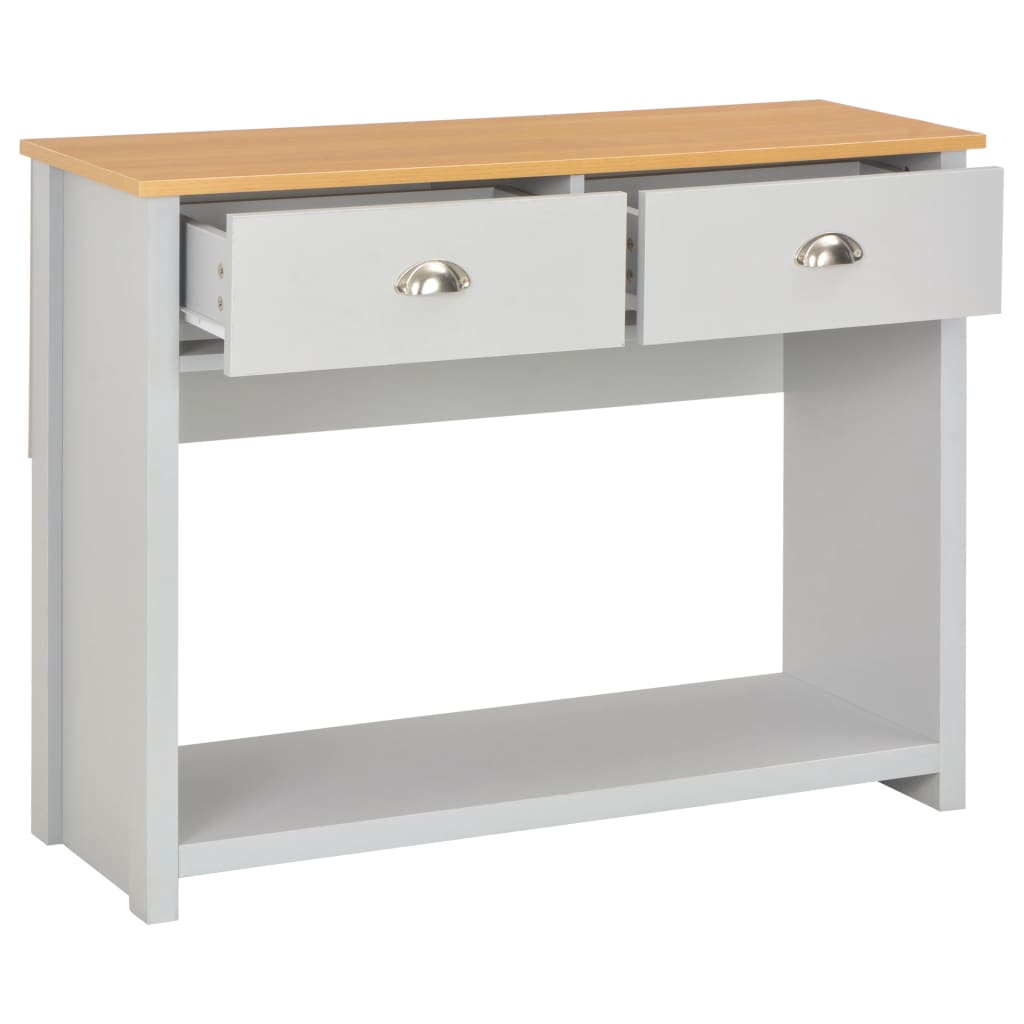 Mesa consola gris 97x35x76 cm - Imagen 2