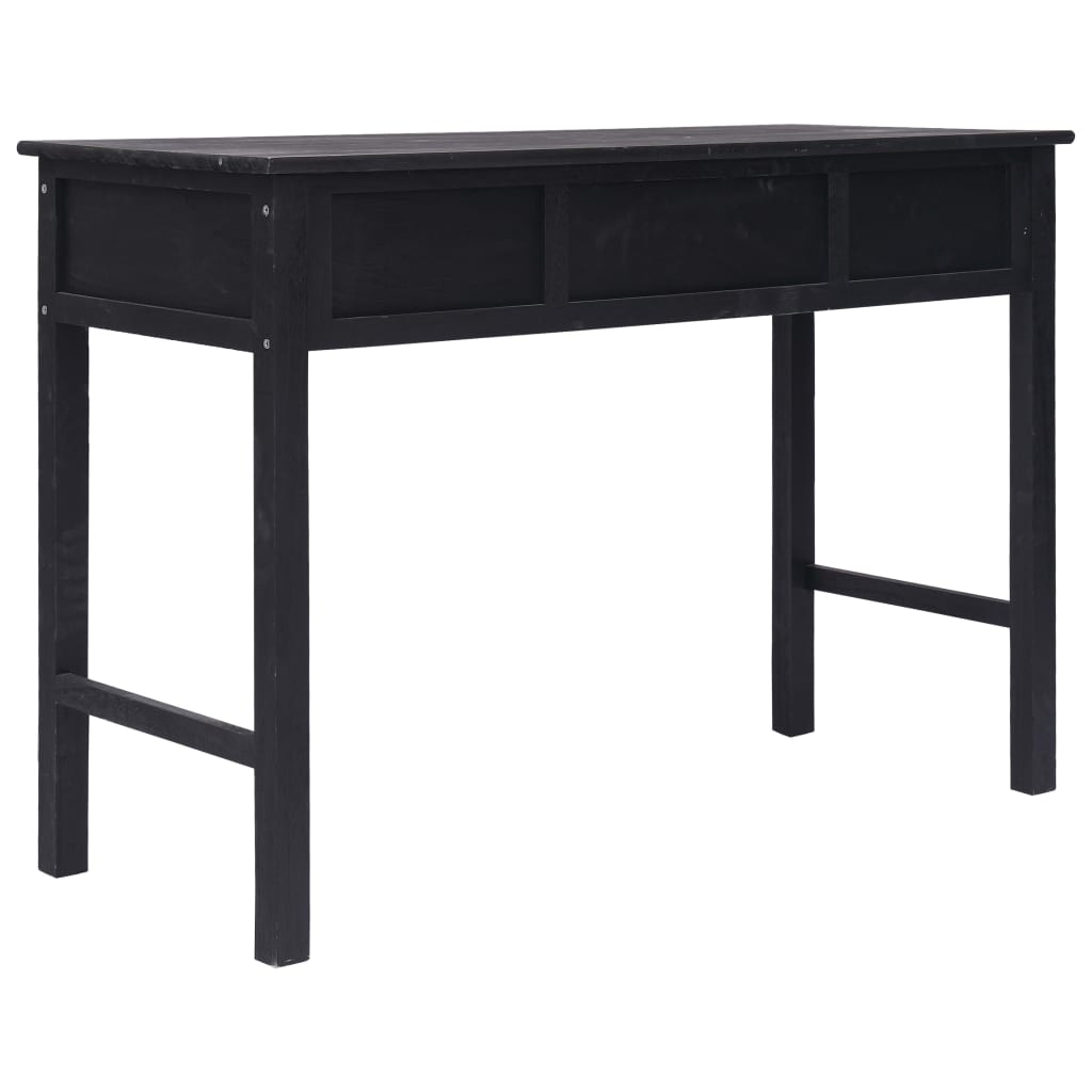 Mesa consola de madera negra 110x45x76 cm - Imagen 5