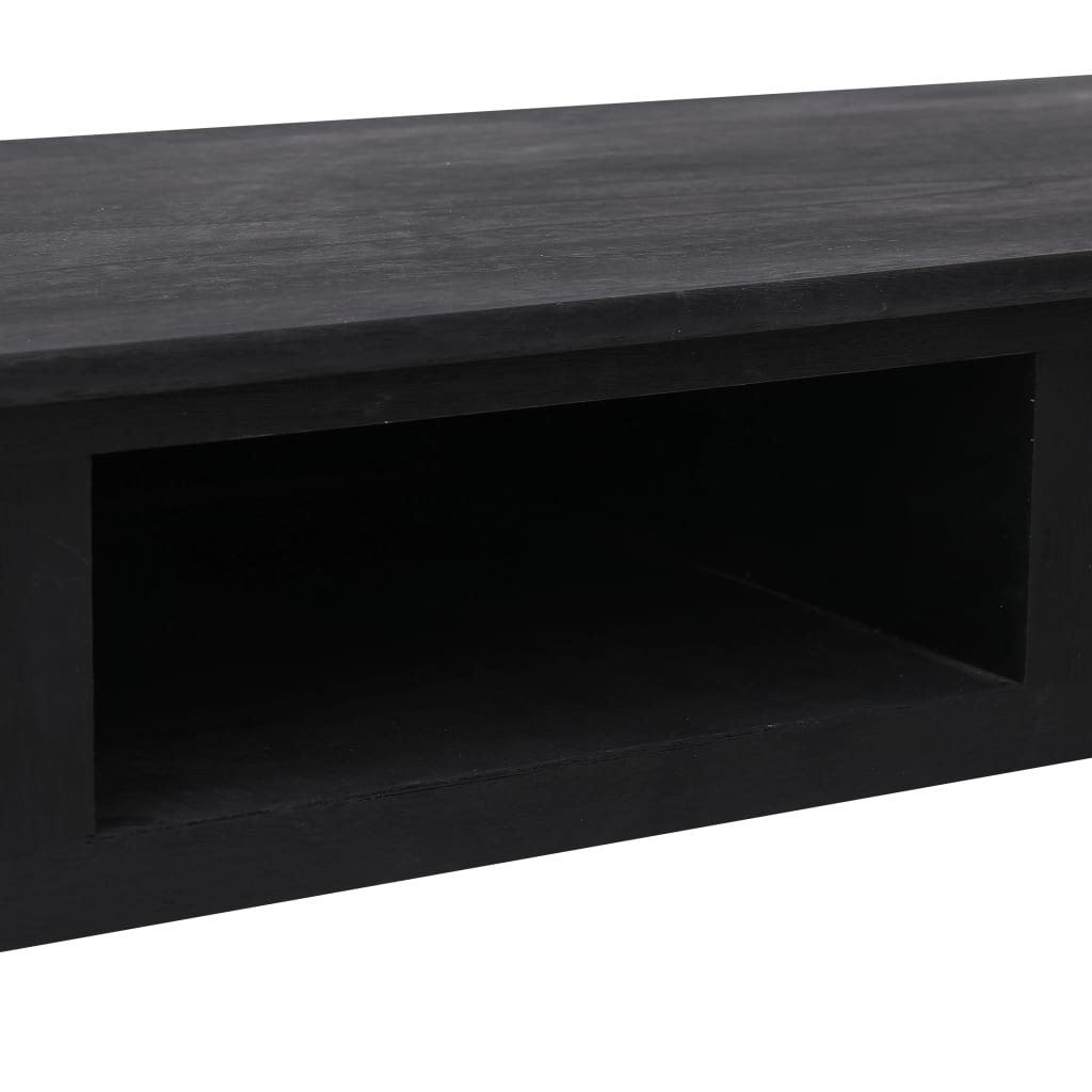 Mesa consola de madera negra 110x45x76 cm - Imagen 8