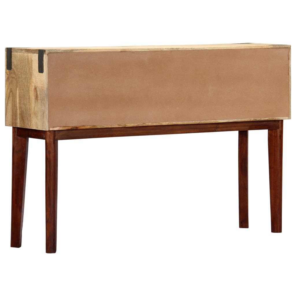 Mesa consola de madera maciza de mango rugosa 115x30x76 cm - Imagen 3