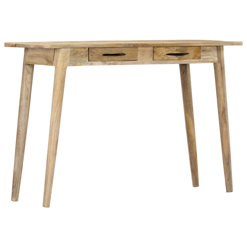 Mesa consola de madera maciza de mango rugosa 115x40x75 cm - Imagen 9