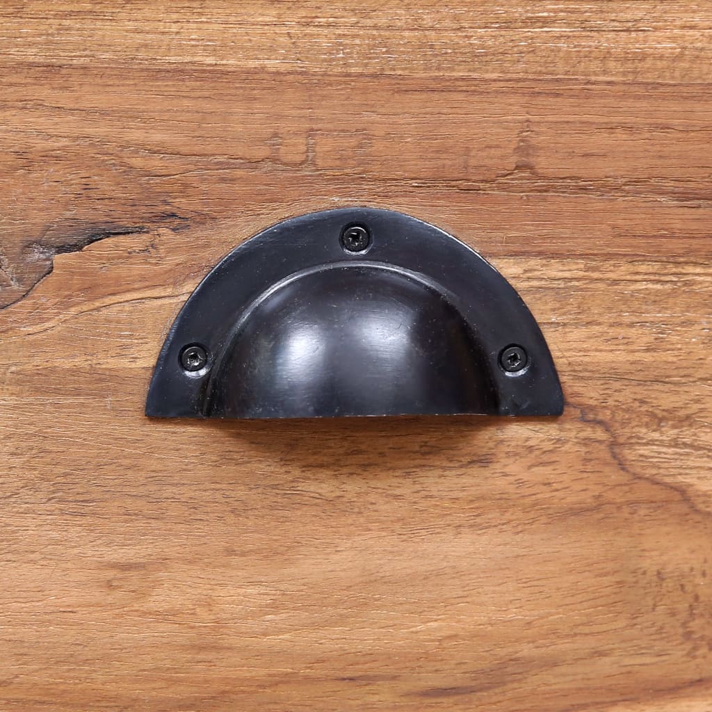 Mesita de noche madera de teca maciza 40x30x50 cm - Imagen 8