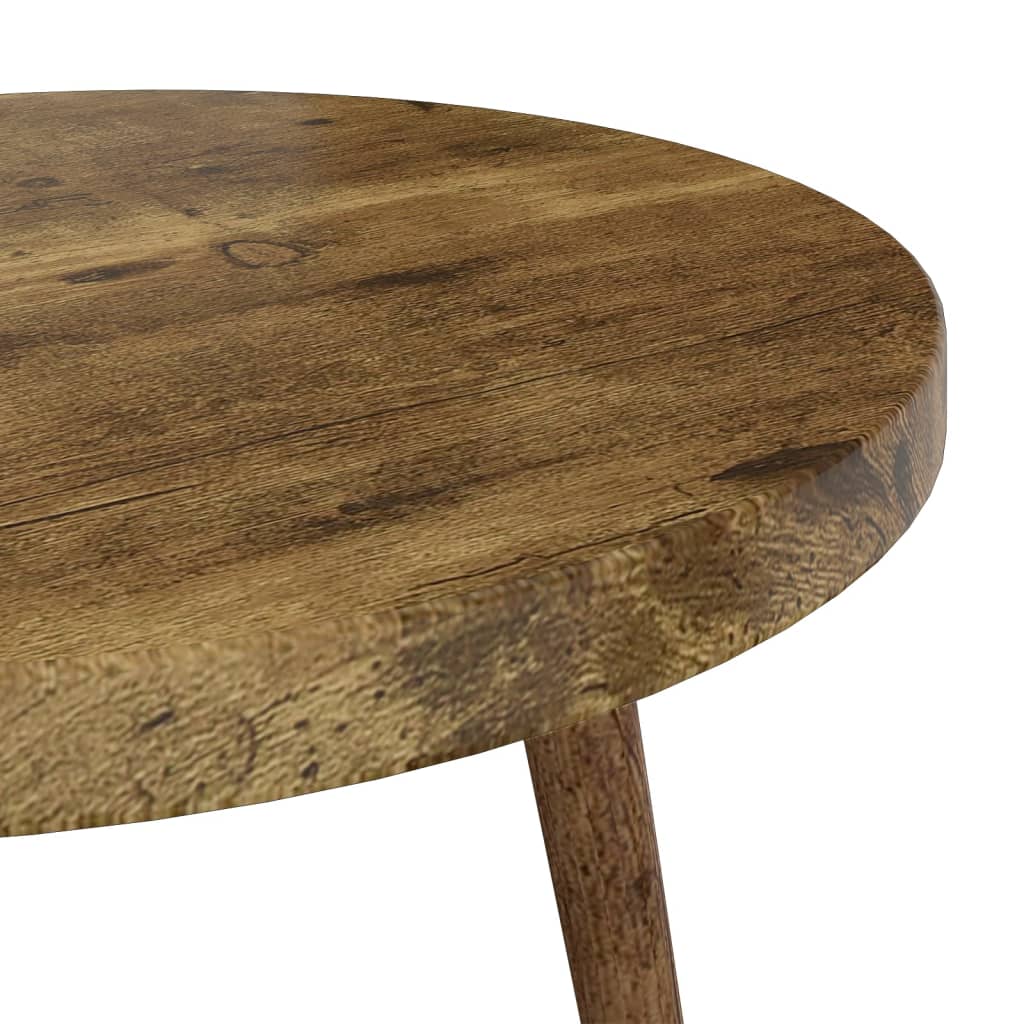 Juego de mesitas auxiliares 3 piezas MDF y hierro marrón oscuro - Imagen 10