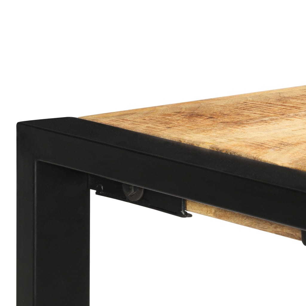 Mesa consola de madera maciza de mango 100x35x76 cm - Imagen 4