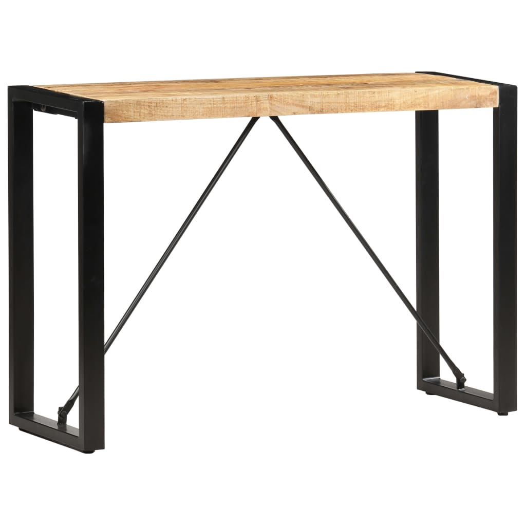 Mesa consola de madera maciza de mango 100x35x76 cm - Imagen 7