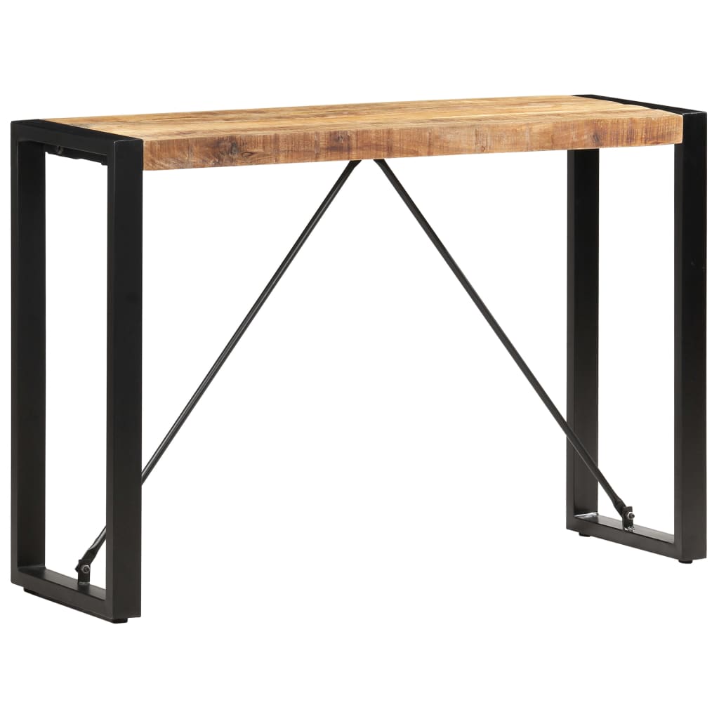 Mesa consola de madera maciza de mango 100x35x76 cm - Imagen 8