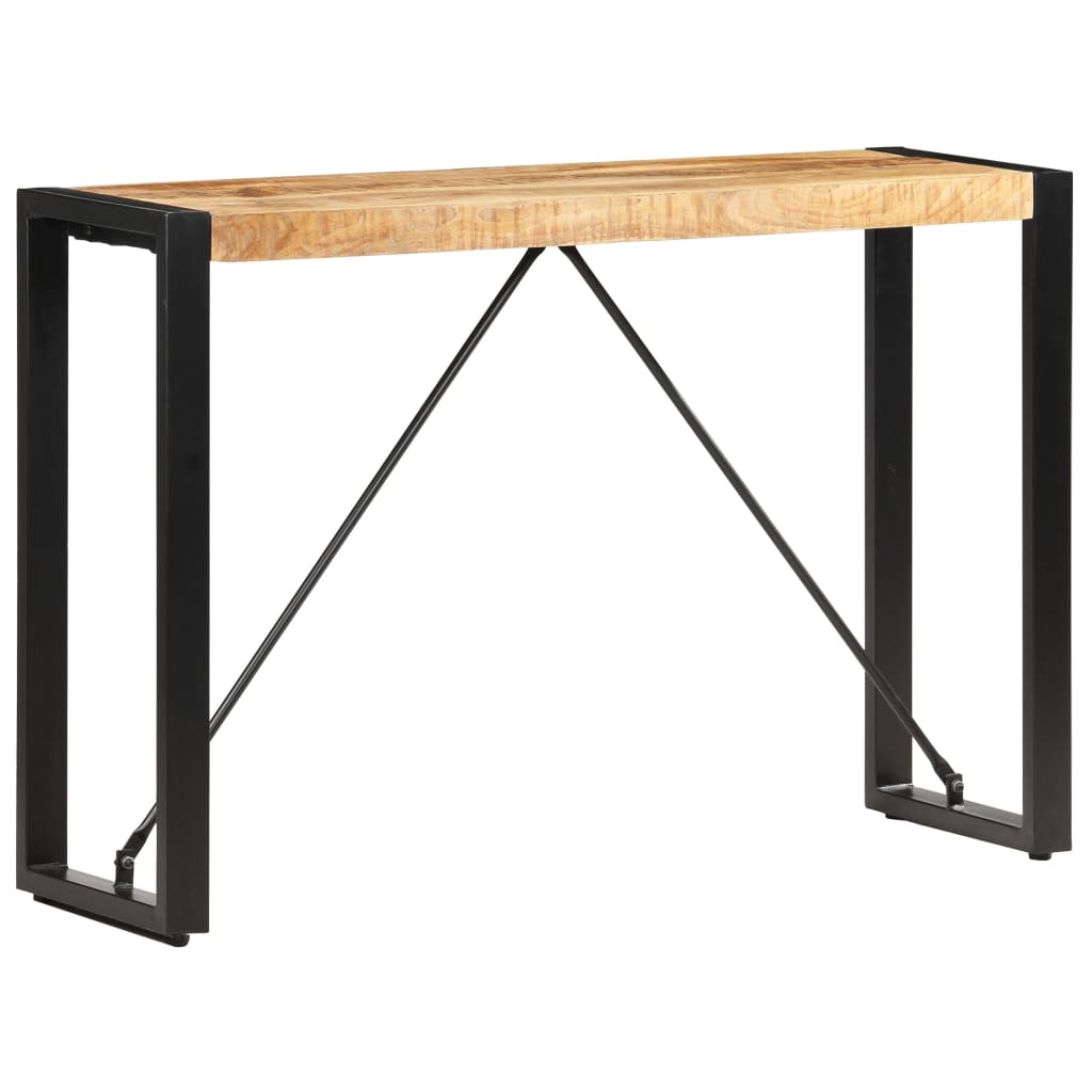 Mesa consola de madera maciza de mango 100x35x76 cm - Imagen 9