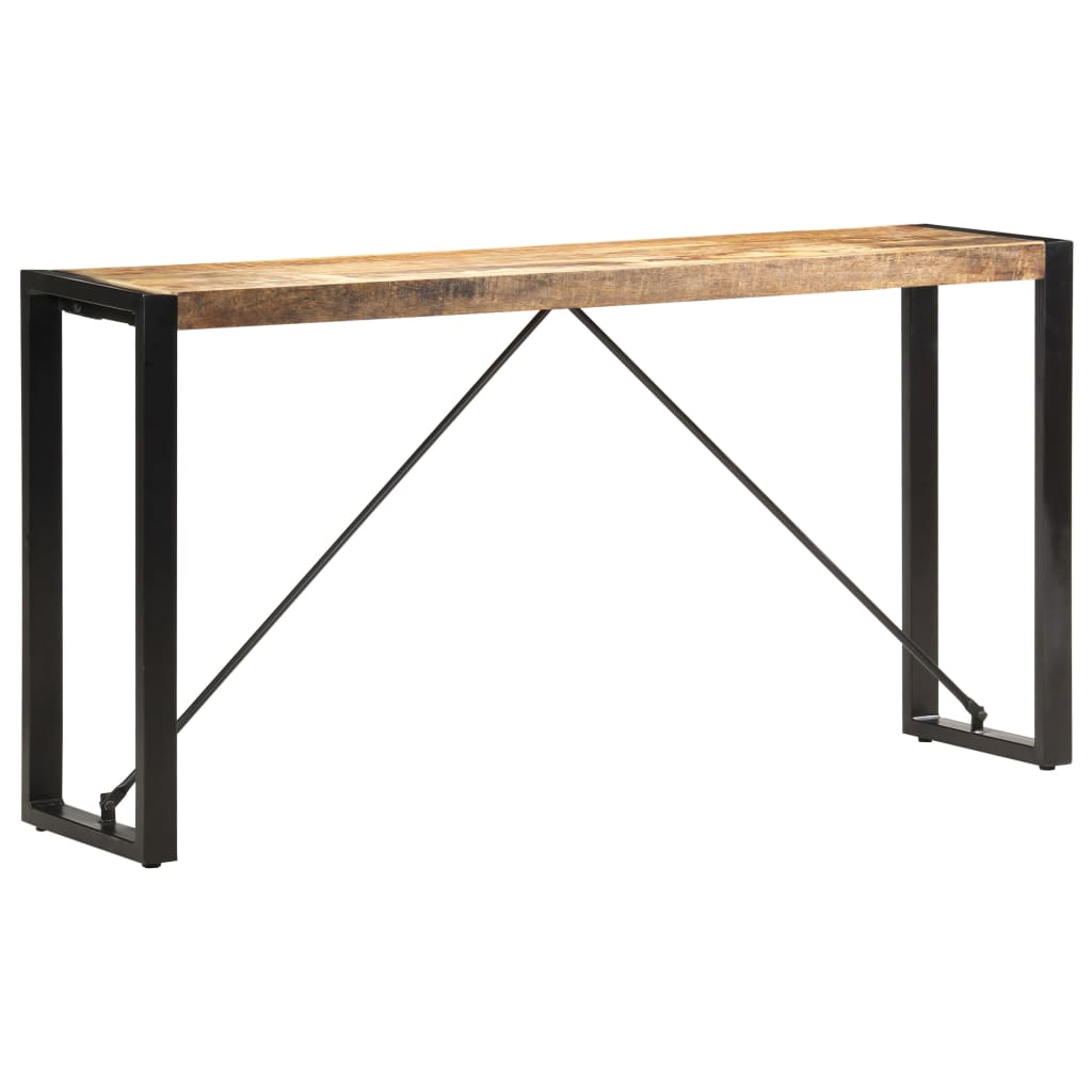 Mesa consola de madera maciza de mango 150x35x76 cm - Imagen 6