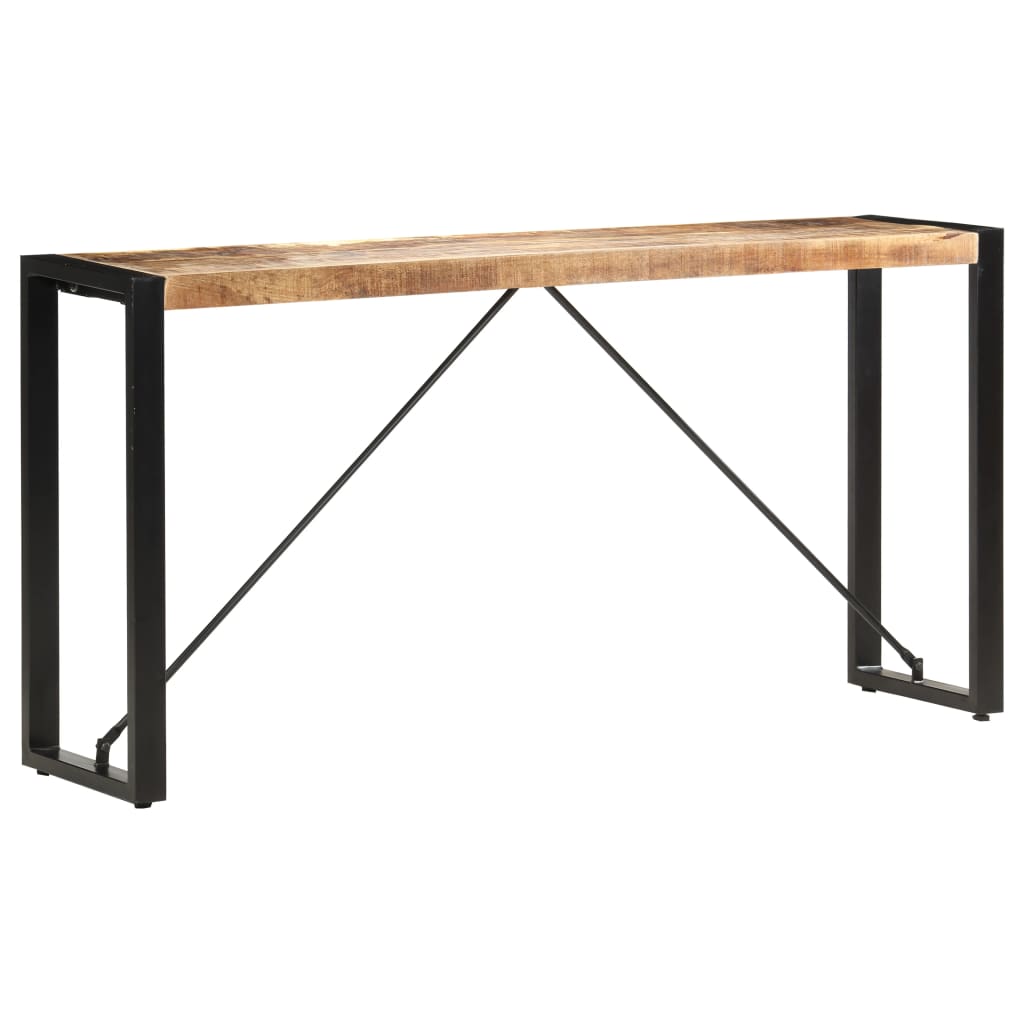 Mesa consola de madera maciza de mango 150x35x76 cm - Imagen 7