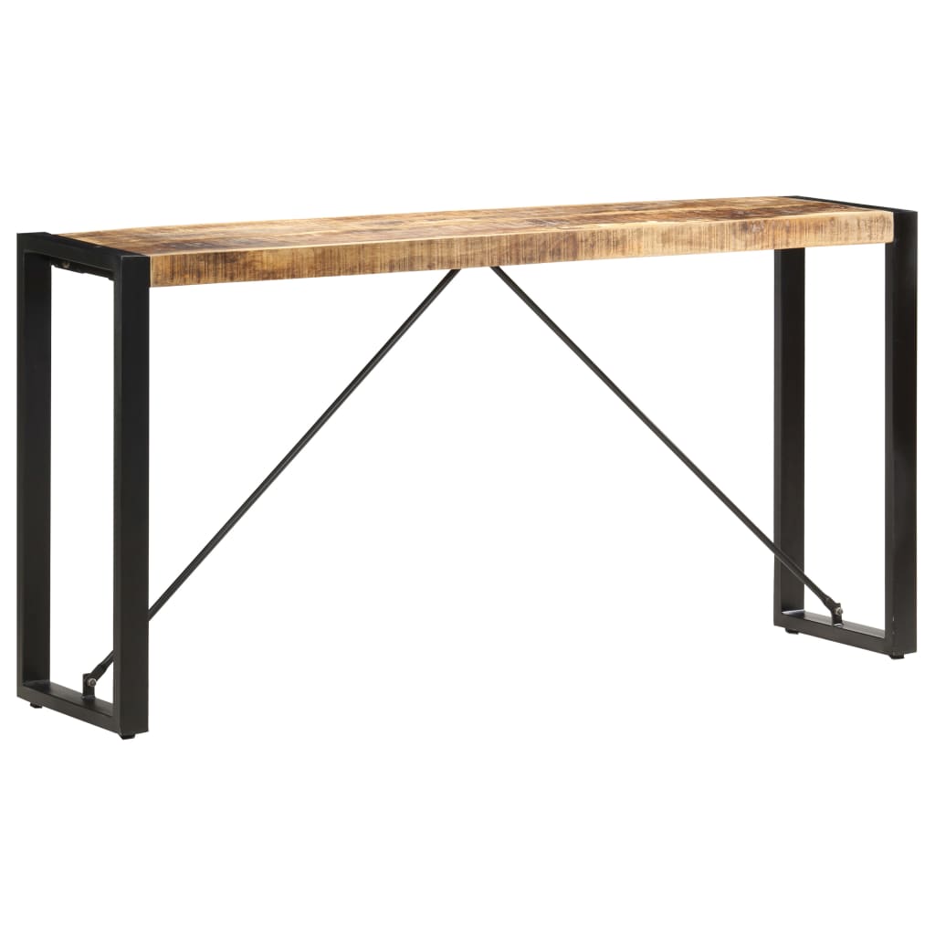 Mesa consola de madera maciza de mango 150x35x76 cm - Imagen 8