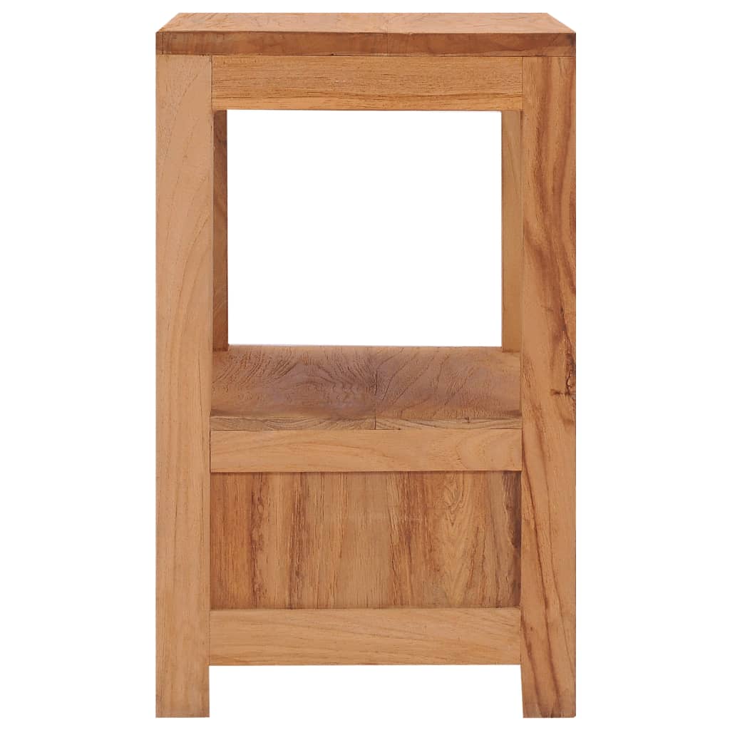 Mesita de noche de madera maciza de mango 40x30x50 cm - Imagen 4