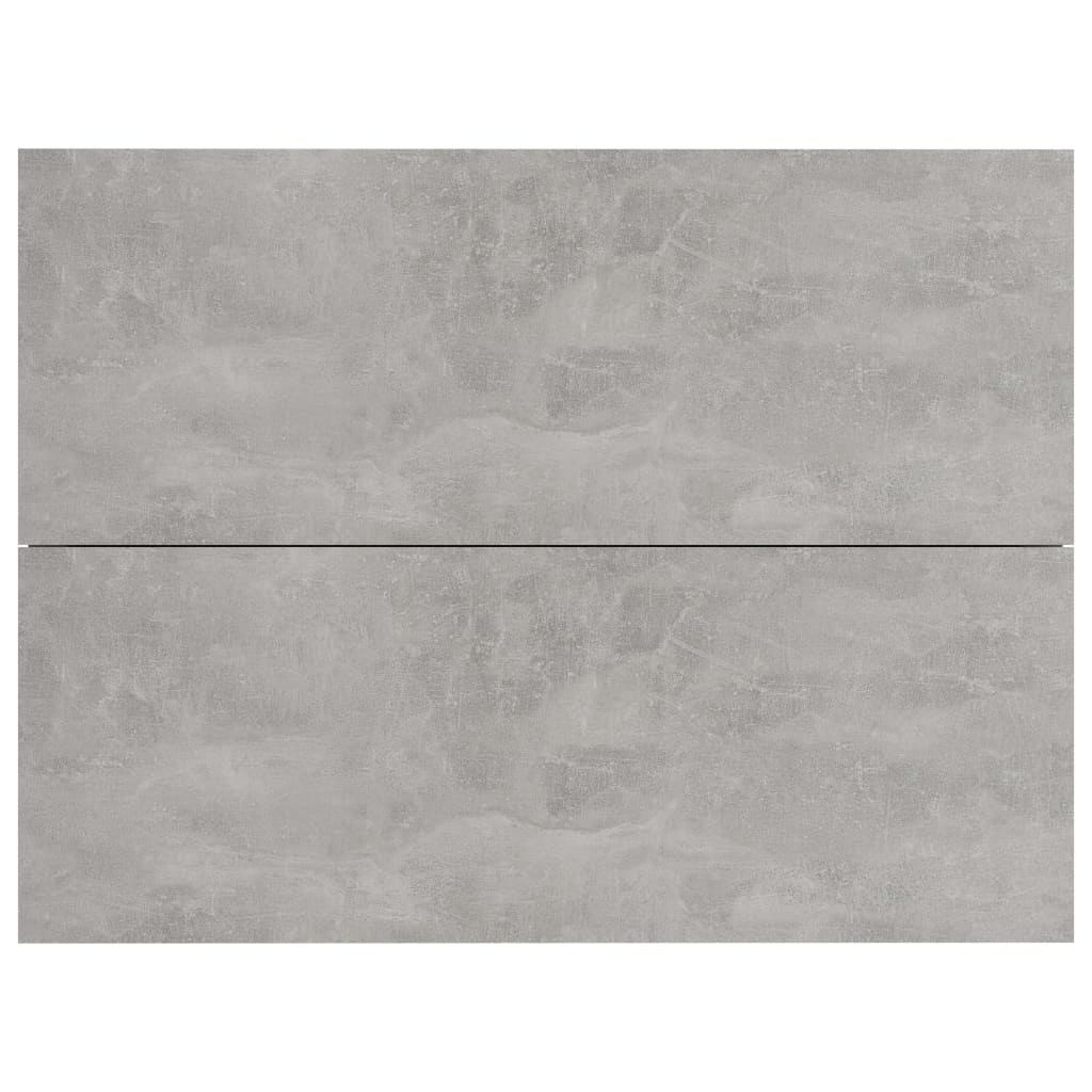 Mesita de noche madera contrachapada gris hormigón 40x30x30 cm - Imagen 4