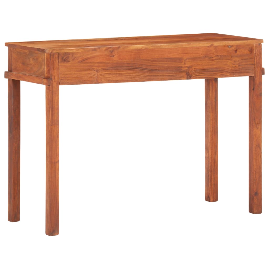 Mesa consola de madera maciza de acacia 110x40x76 cm - Imagen 4